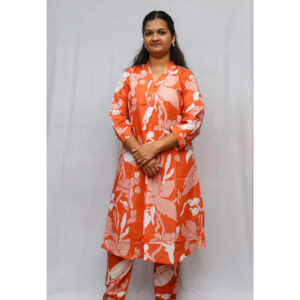 Floral Printed Cotton Co-ord Set