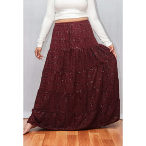Dark Maroon Skirt