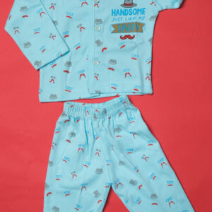 Sky Blue Cotton Set for New Born Baby