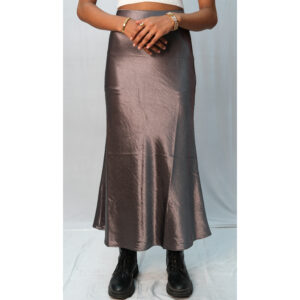 Satin Midi Skirt