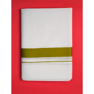 Off White With Golden Lungi