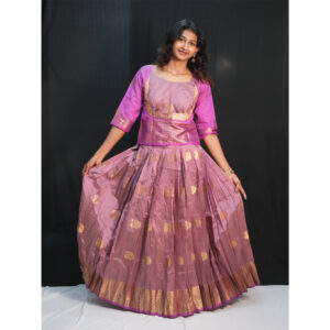 Mauve Skirt, Purple Jacket Blouse Davani Set