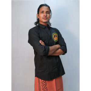 Black Ayyappa Print Shirt