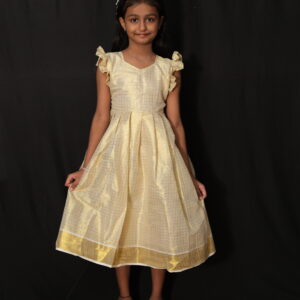 Tissue Check Kids Frock