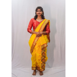 Yellow Red Shahi Mastani Saree